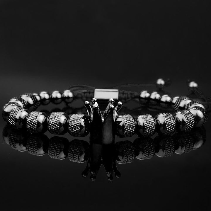 Royal Crown Roman Numeral Bracelet
