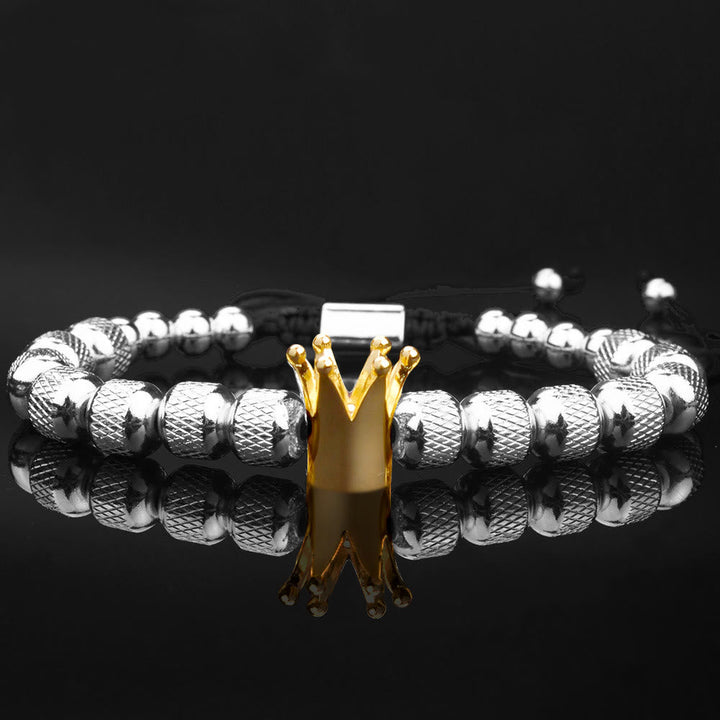 Royal Crown Roman Numeral Bracelet