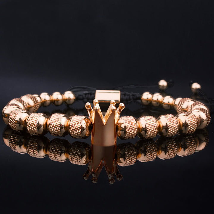 Royal Crown Roman Numeral Bracelet