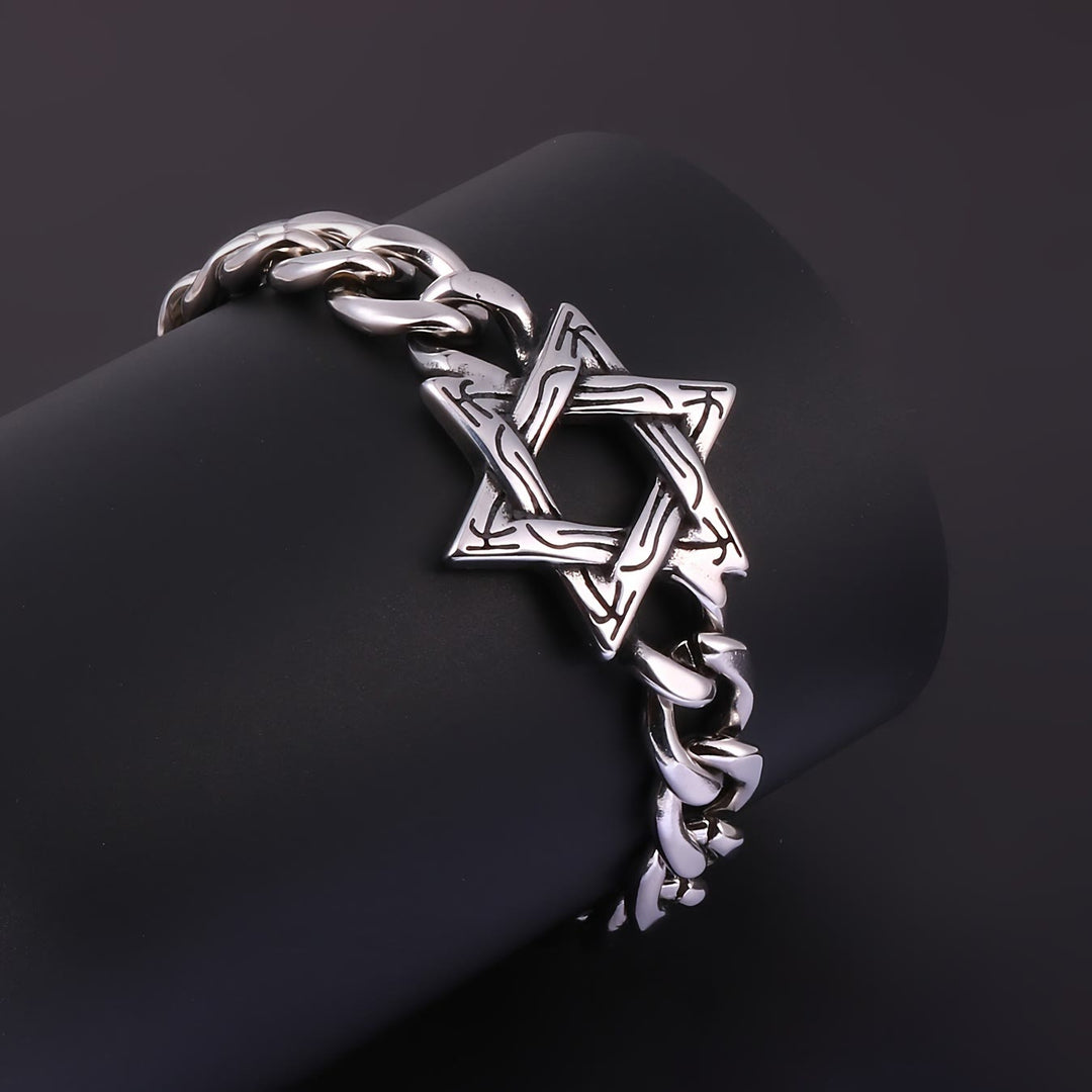Engraved Star Bracelet
