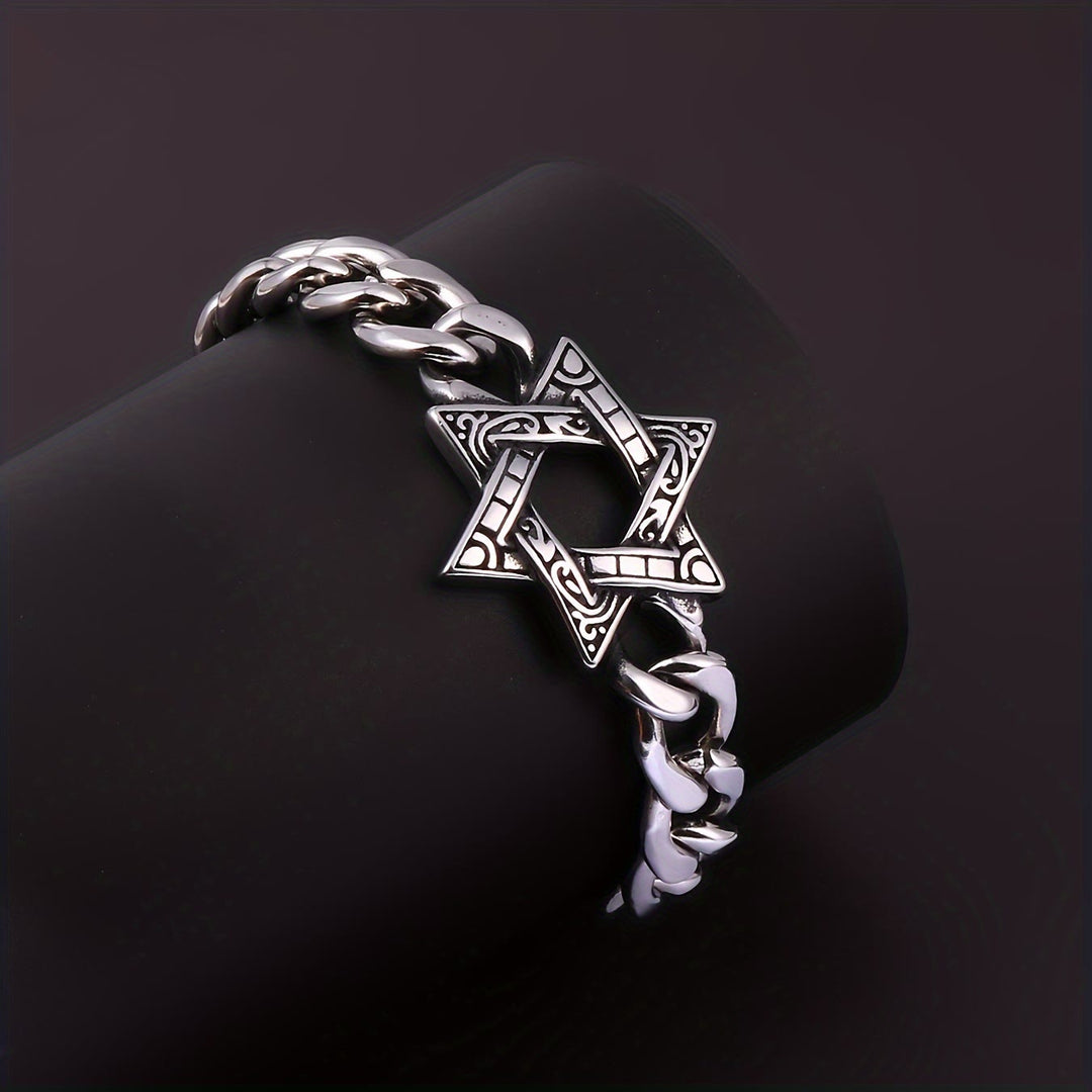 Engraved Star Bracelet