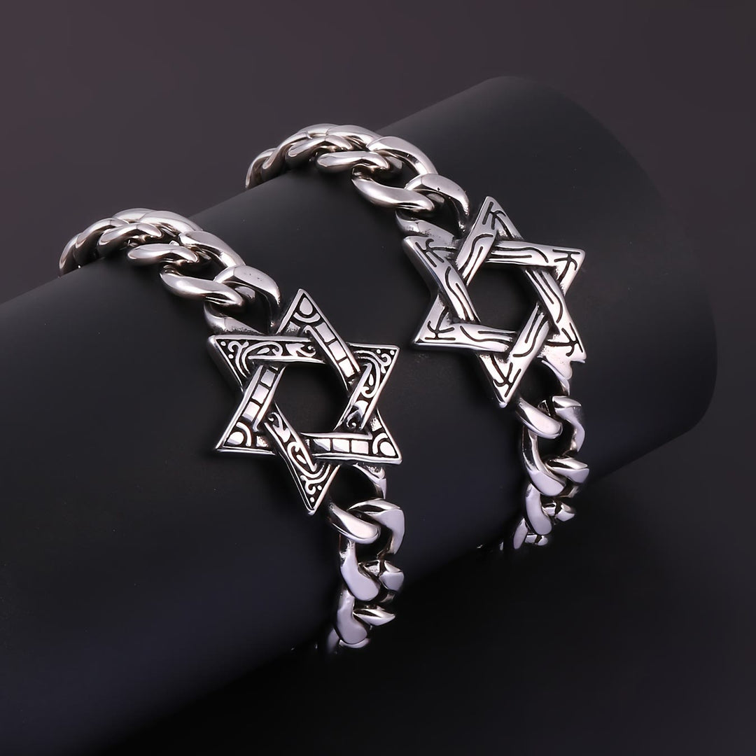 Engraved Star Bracelet