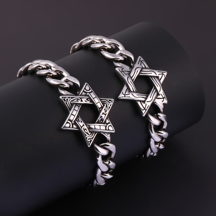 Engraved Star Bracelet
