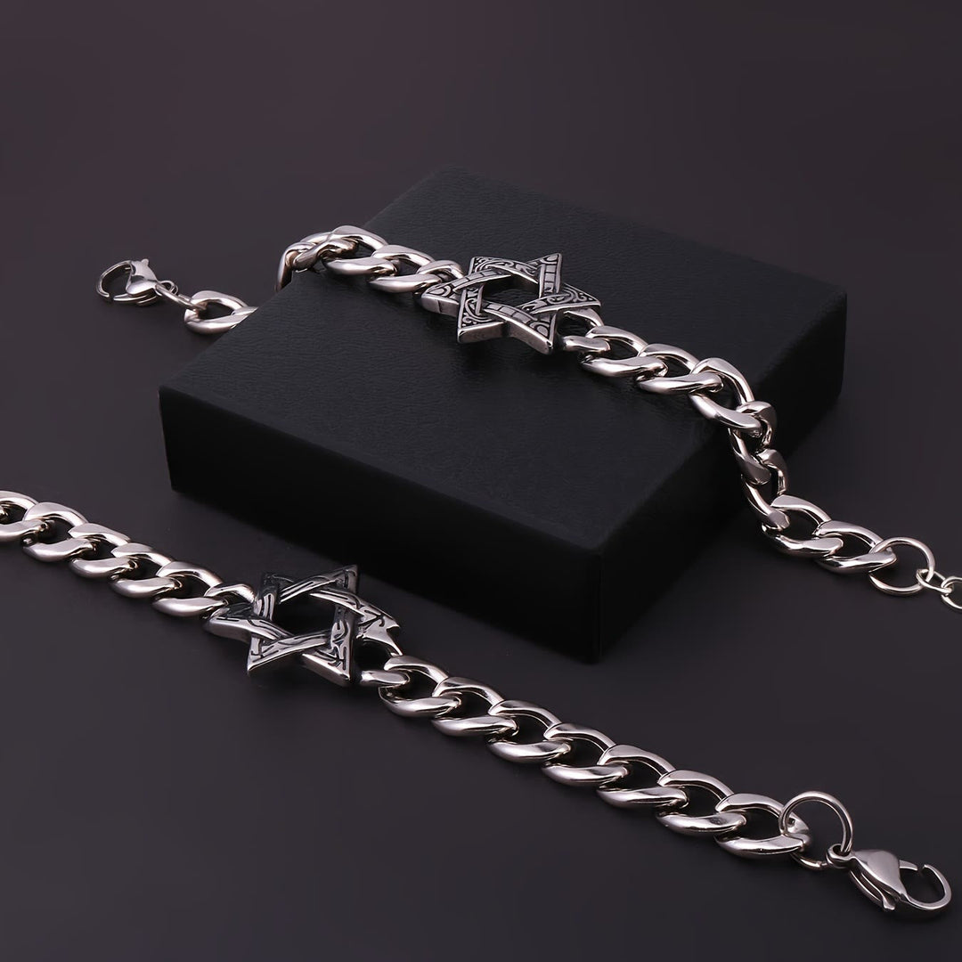 Engraved Star Bracelet