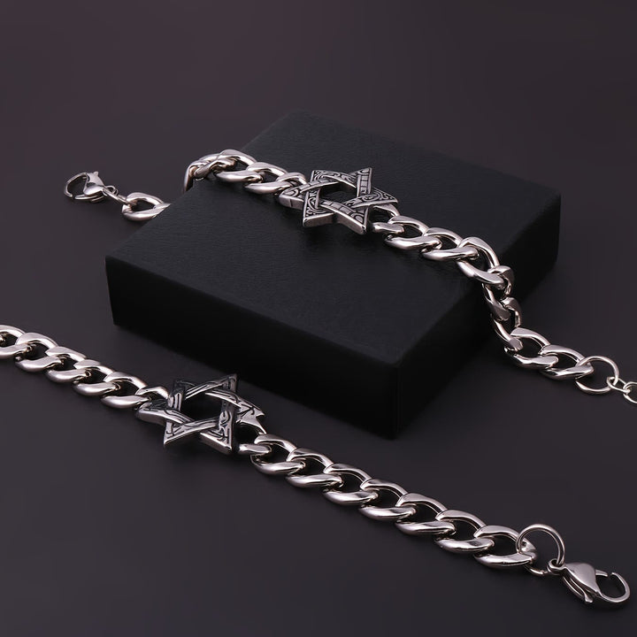 Engraved Star Bracelet