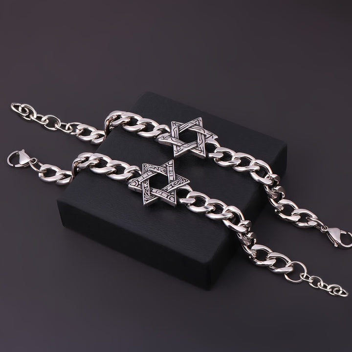 Engraved Star Bracelet