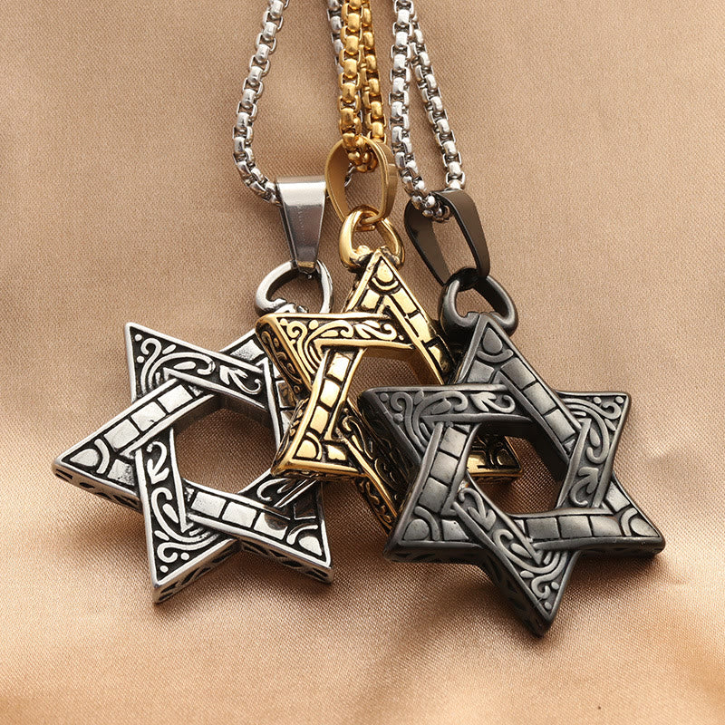 Unique Hexagram Necklace
