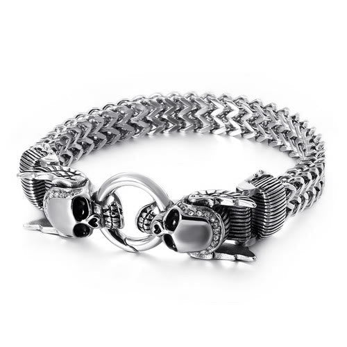 Nordic Patterns Cube Link Bracelet