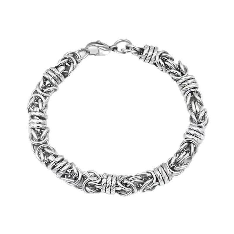 Stainless Steel Braided Link Bracelet