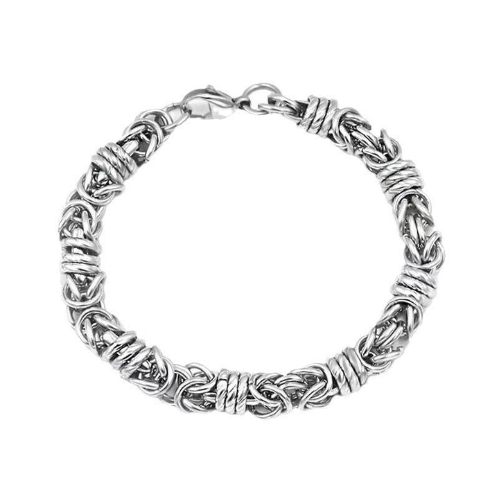 Stainless Steel Braided Link Bracelet