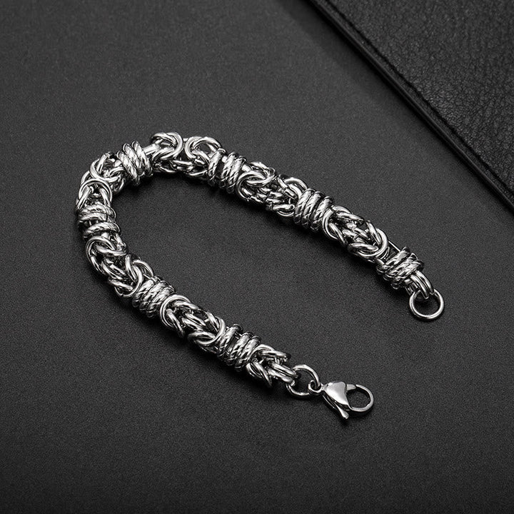 Stainless Steel Braided Link Bracelet