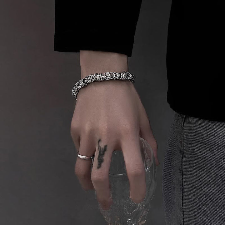 Stainless Steel Braided Link Bracelet