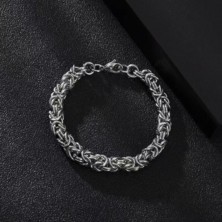 Stainless Steel Braided Link Bracelet