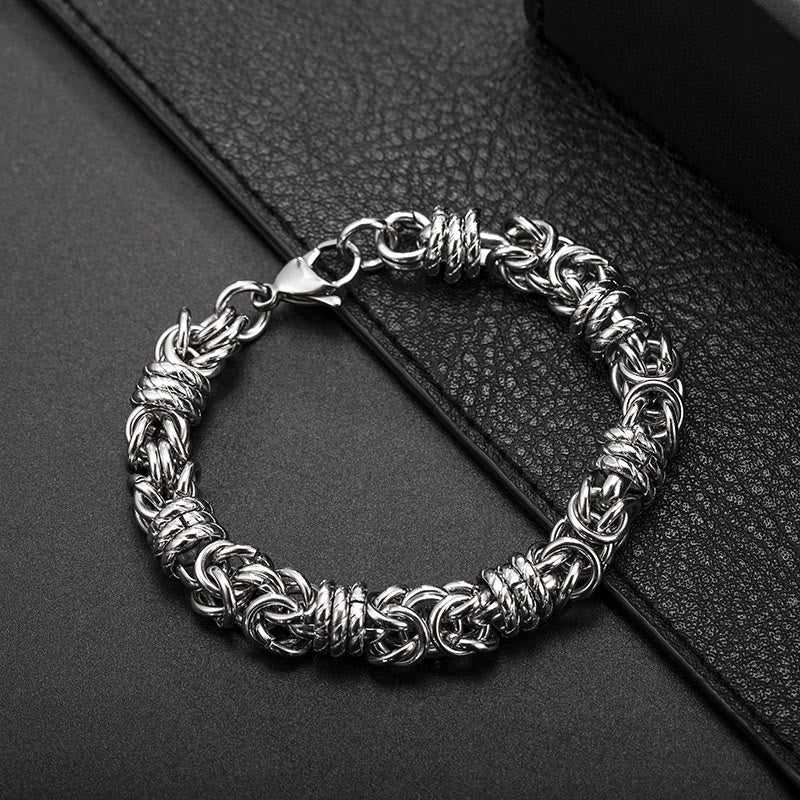 Stainless Steel Braided Link Bracelet