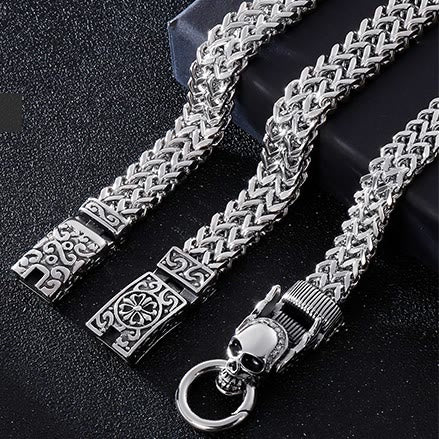 Nordic Patterns Cube Link Bracelet