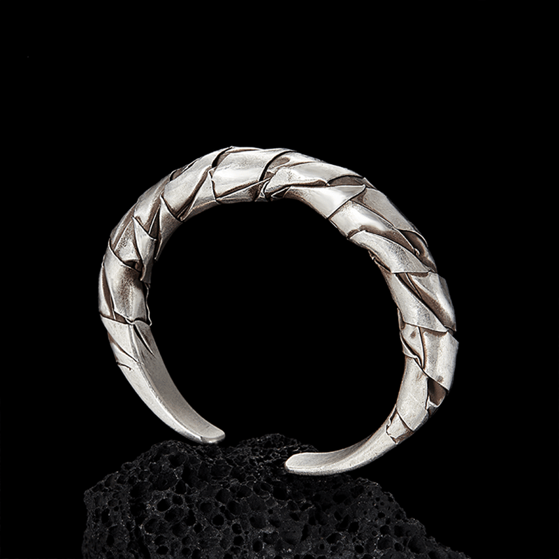 Handcrafted 925 Silver Braided Bracelet
