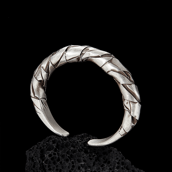 Handcrafted 925 Silver Braided Bracelet
