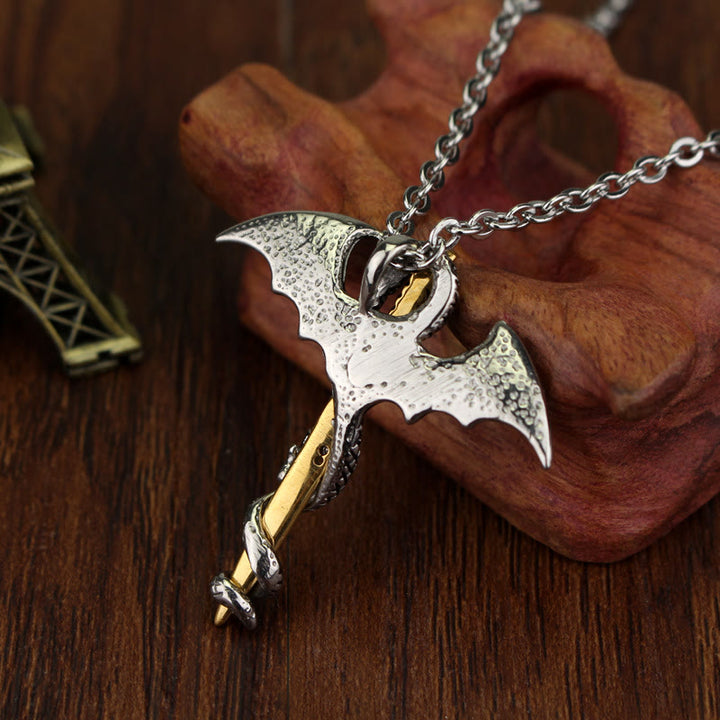 Pterosaur Golden Sword Luminous Necklace