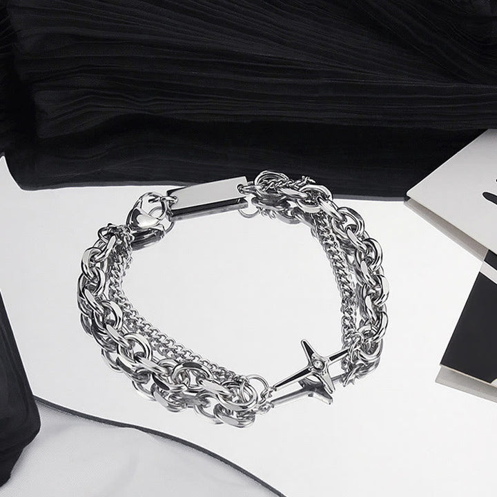 Starlight Charm Cable Chain Curb Chain Bracelet