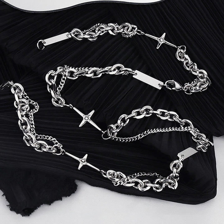 Starlight Charm Cable Chain Curb Chain Bracelet