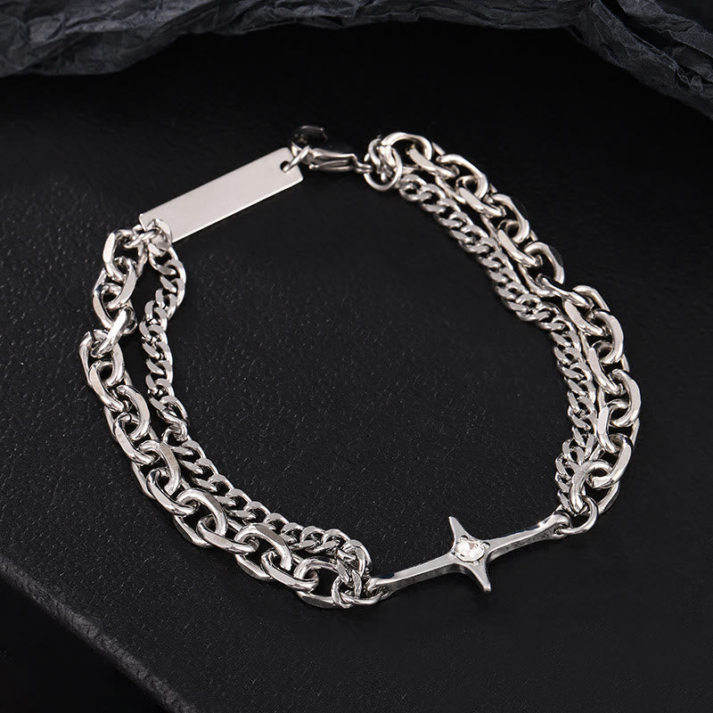 Starlight Charm Cable Chain Curb Chain Bracelet