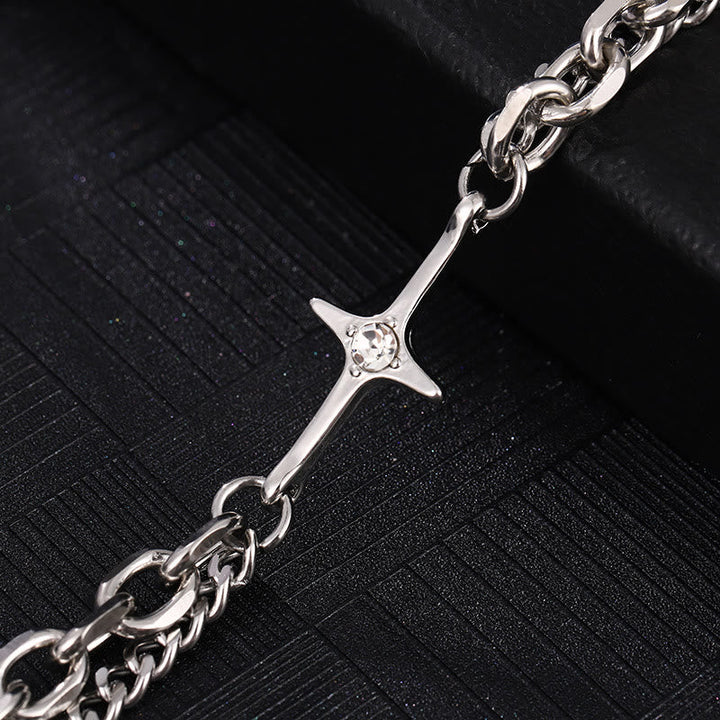 Starlight Charm Cable Chain Curb Chain Bracelet