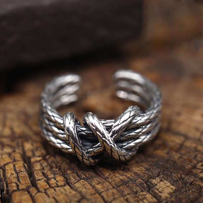 Twist Rope Knot Ring