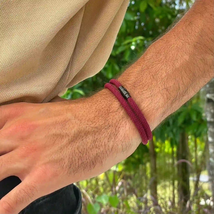 Minimalist Stainless Steel Magnetic Clasp Braided Bracelet