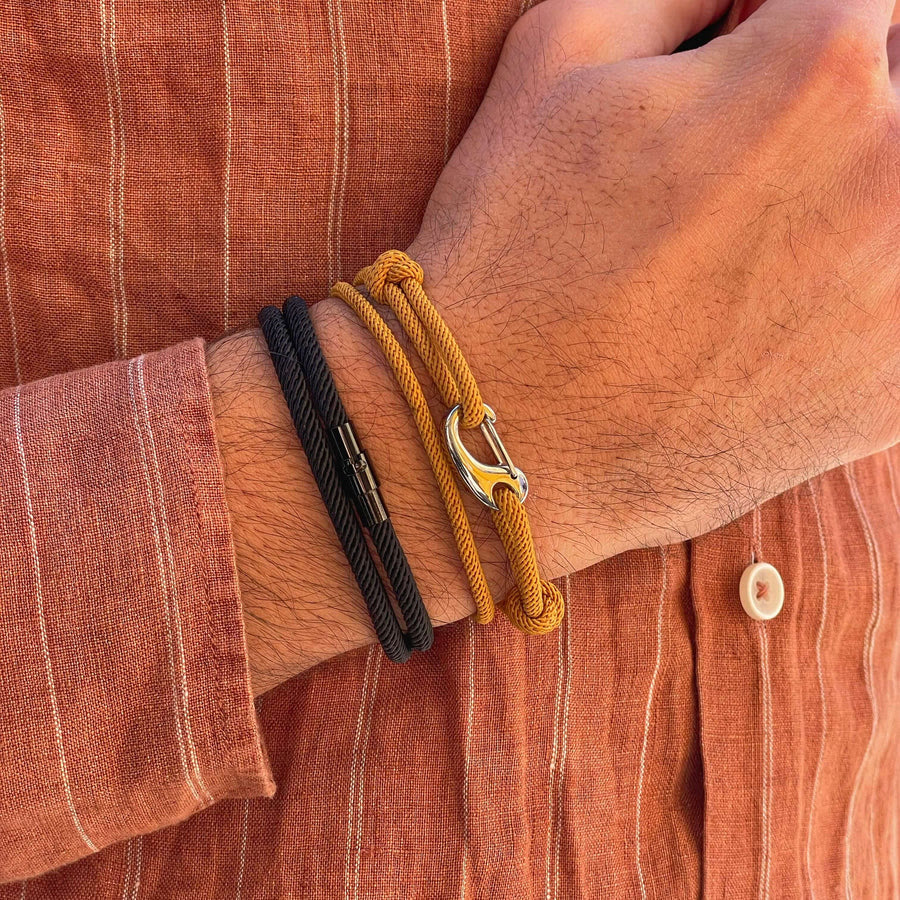 Minimalist Stainless Steel Magnetic Clasp Braided Bracelet