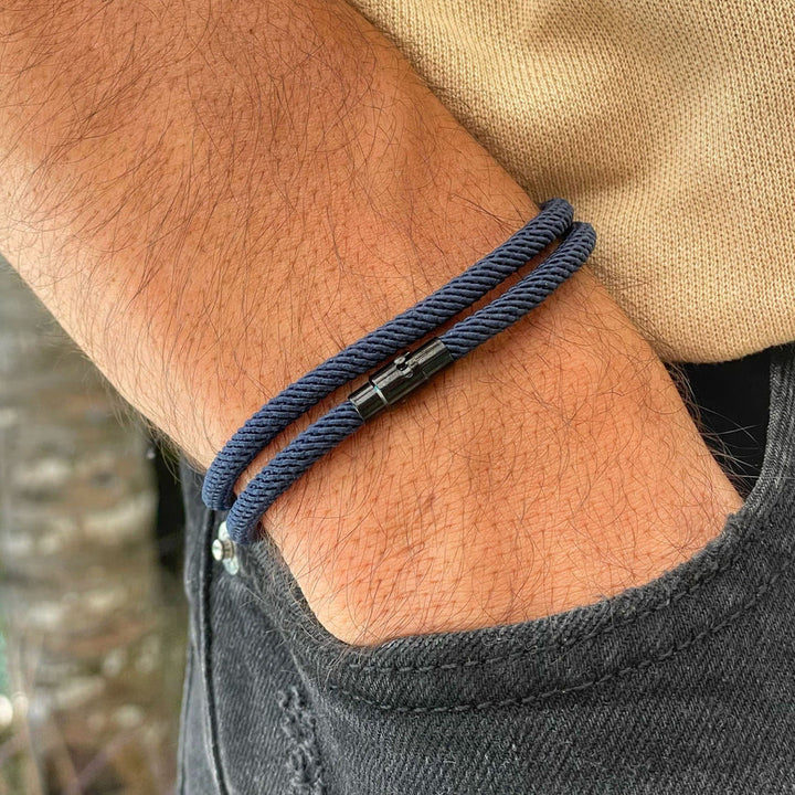Minimalist Stainless Steel Magnetic Clasp Braided Bracelet