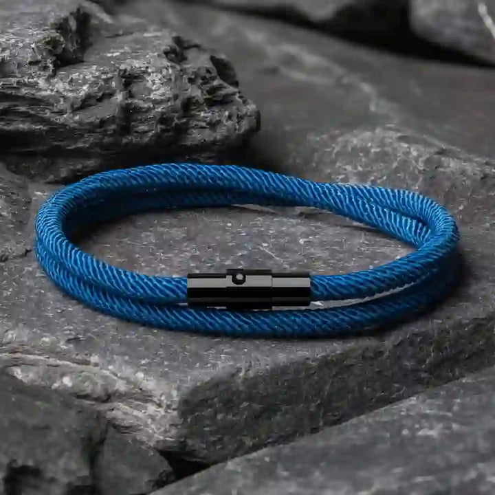 Minimalist Stainless Steel Magnetic Clasp Braided Bracelet