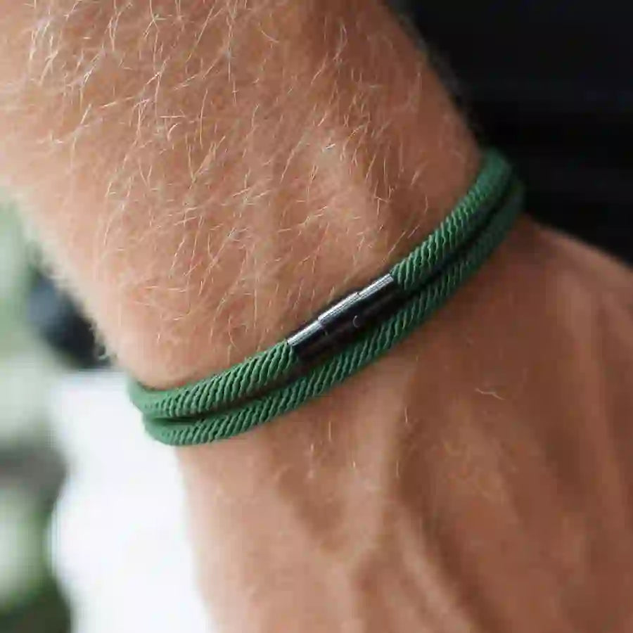 Minimalist Stainless Steel Magnetic Clasp Braided Bracelet
