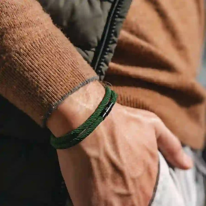 Minimalist Stainless Steel Magnetic Clasp Braided Bracelet