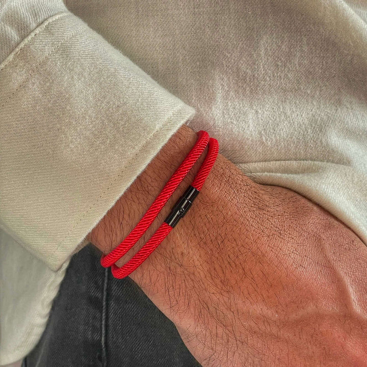 Minimalist Stainless Steel Magnetic Clasp Braided Bracelet
