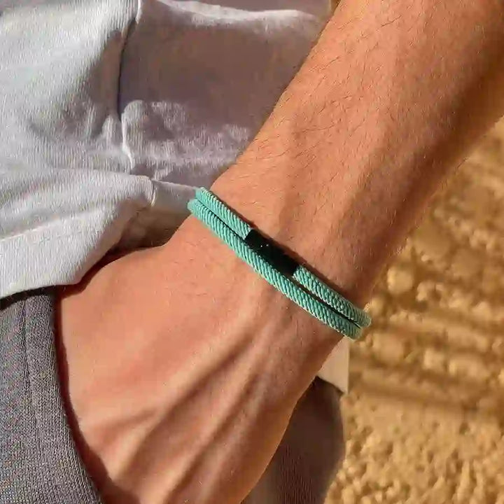Minimalist Stainless Steel Magnetic Clasp Braided Bracelet