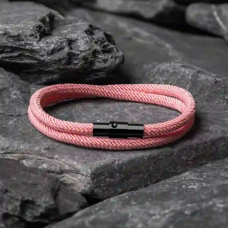 Minimalist Stainless Steel Magnetic Clasp Braided Bracelet