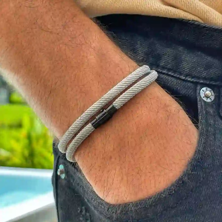 Minimalist Stainless Steel Magnetic Clasp Braided Bracelet