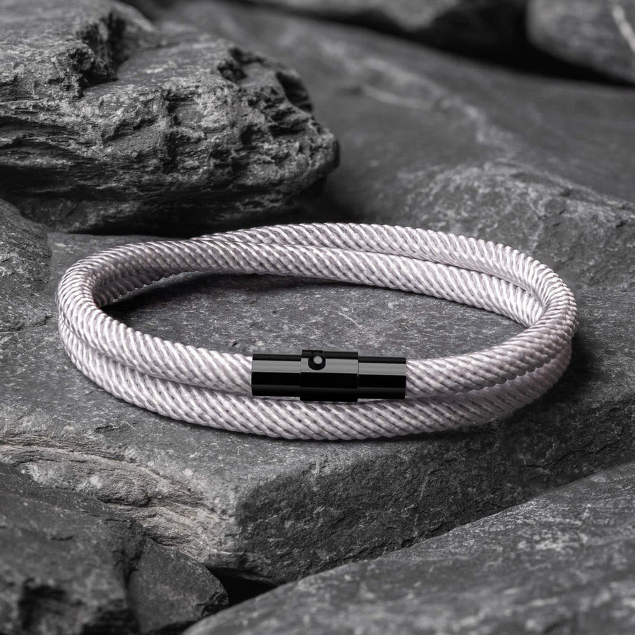 Minimalist Stainless Steel Magnetic Clasp Braided Bracelet