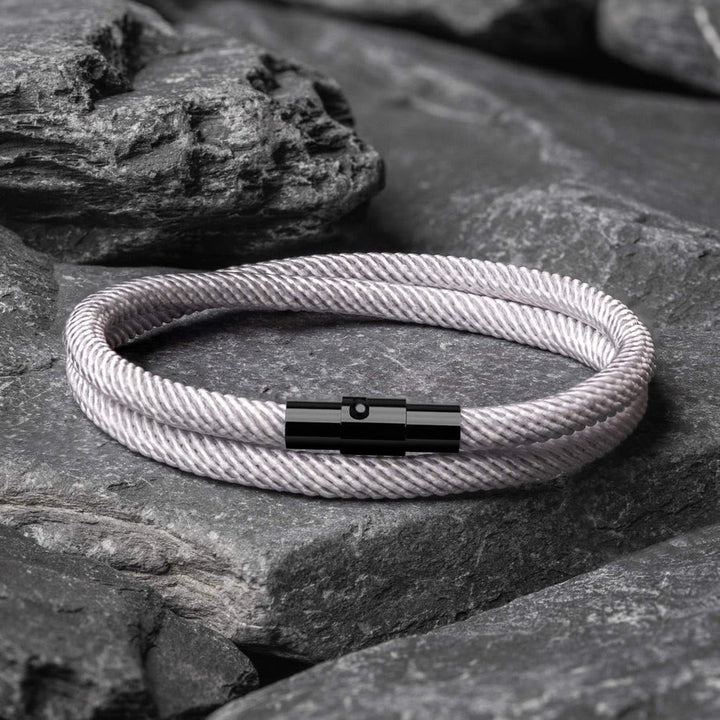 Minimalist Stainless Steel Magnetic Clasp Braided Bracelet