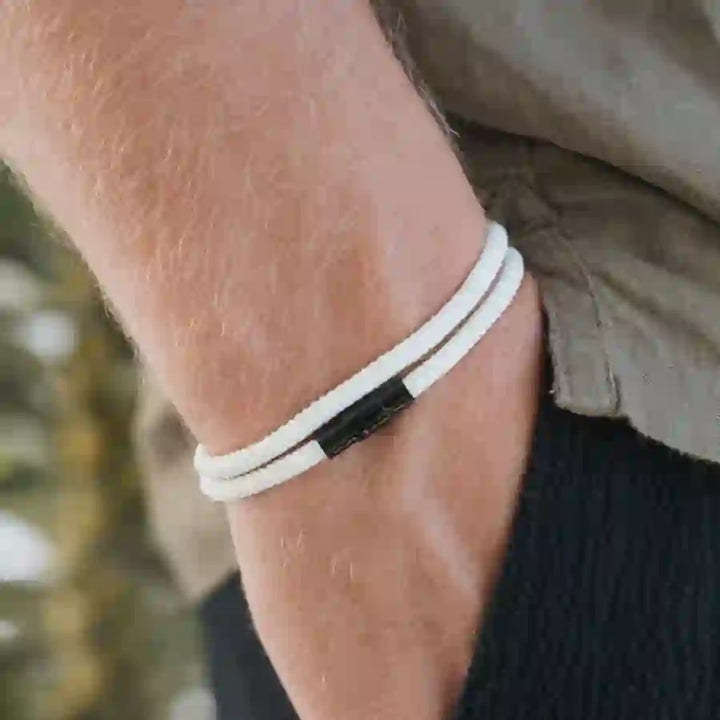 Minimalist Stainless Steel Magnetic Clasp Braided Bracelet