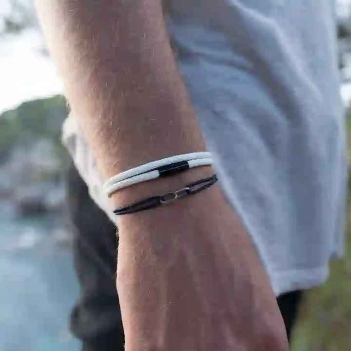 Minimalist Stainless Steel Magnetic Clasp Braided Bracelet
