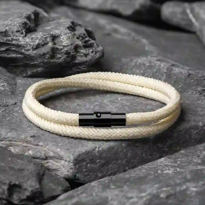 Minimalist Stainless Steel Magnetic Clasp Braided Bracelet