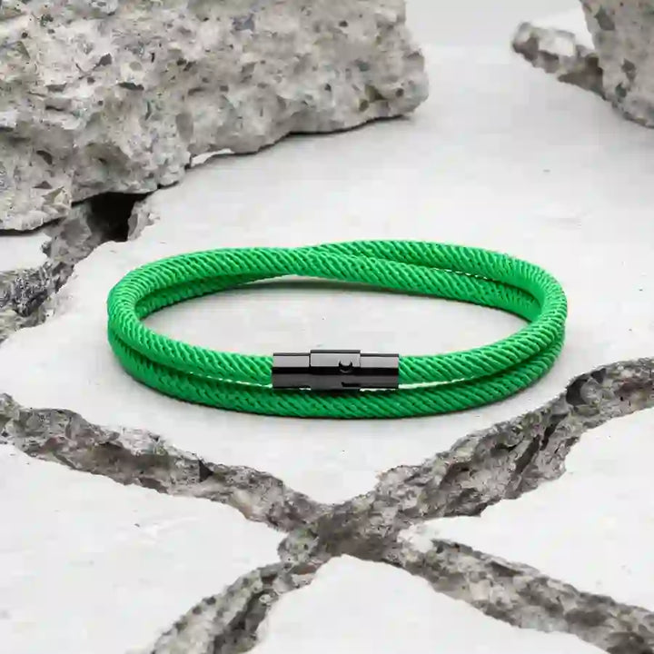 Minimalist Stainless Steel Magnetic Clasp Braided Bracelet