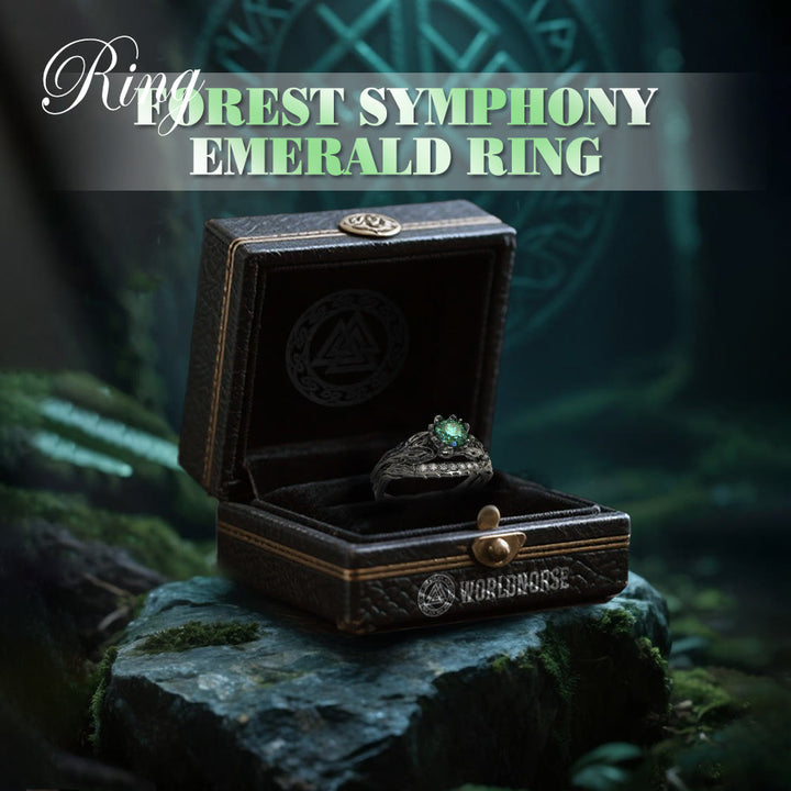 Forest Symphony Emerald Ring