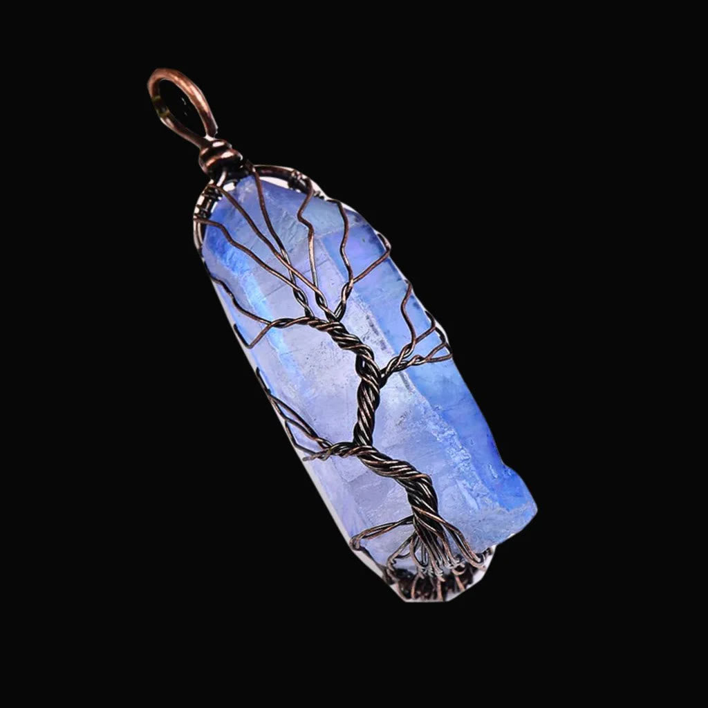 Yggdrasil Entwined Crystal Necklace