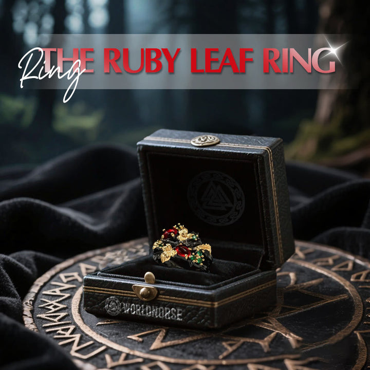 The Ruby Leaf Ring