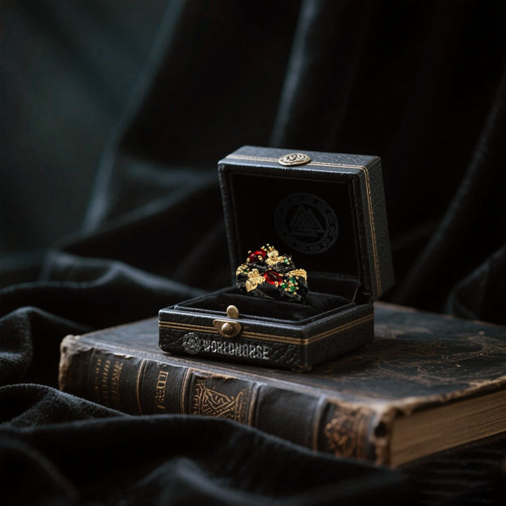 The Ruby Leaf Ring