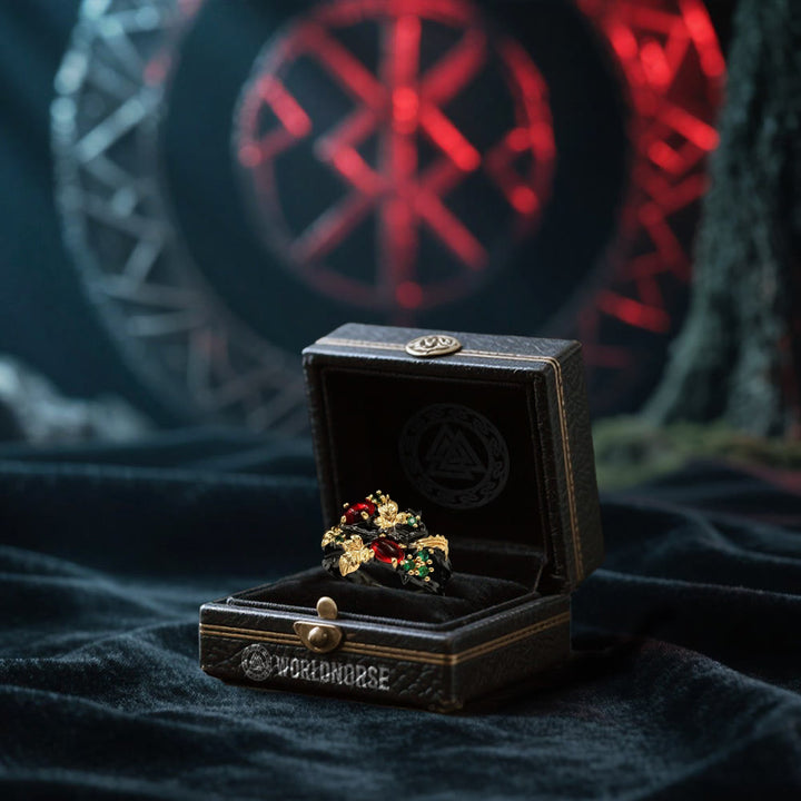 The Ruby Leaf Ring