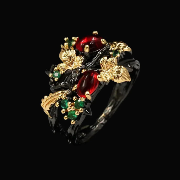The Ruby Leaf Ring