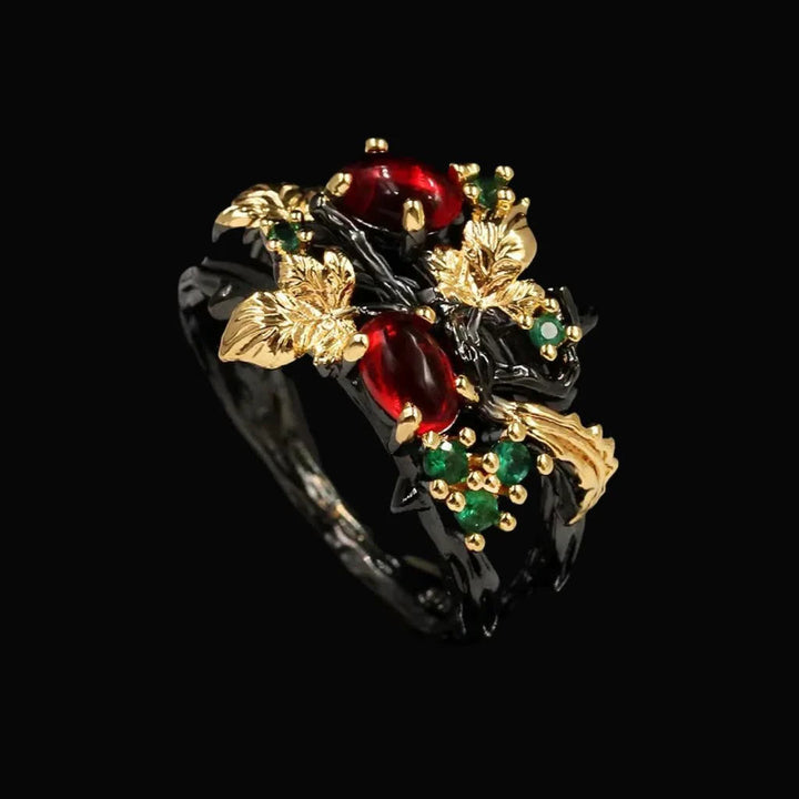 The Ruby Leaf Ring